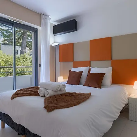 Apartmán Terrasses De Montfleury - Spacieux, 2 Terrasses, Parking Prive, Piscine, 15 Min Du Palais Et Plages *